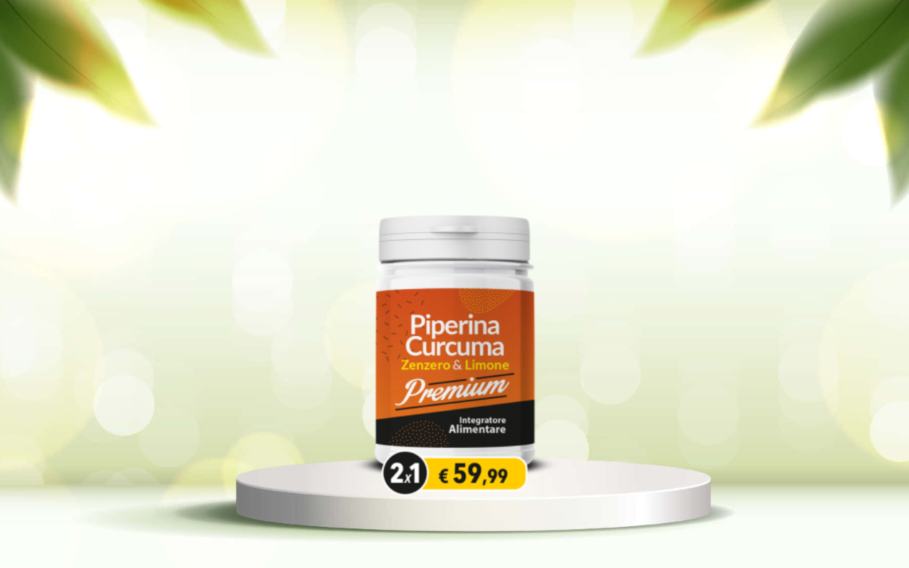 Scopri Piperina e curcuma premium: detox naturale per regolarità e dimagrimento